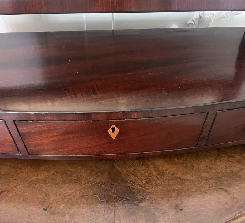 Antique George III Mahogany Dressing Table Mirror - Image 9